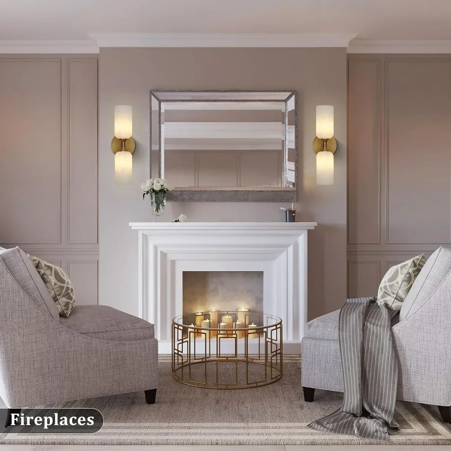 Monty Alabaster Linear Wall Sconce - Image 4