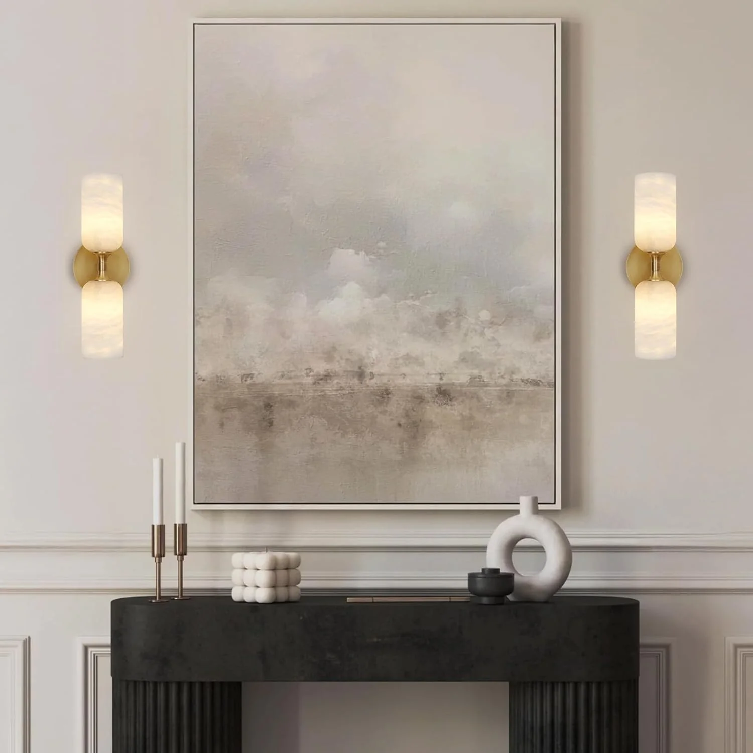 Monty Alabaster Linear Wall Sconce - Image 6