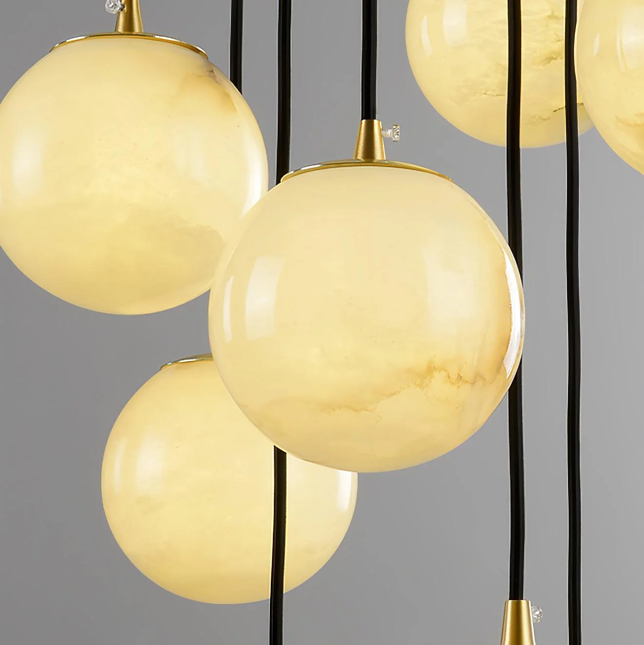 Alabaster Balls Cluster Chandelier - Image 16