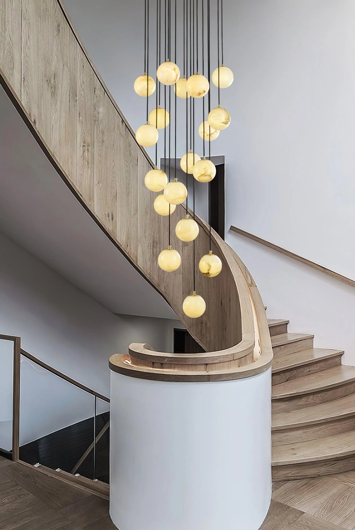 Alabaster Balls Cluster Chandelier - Image 18