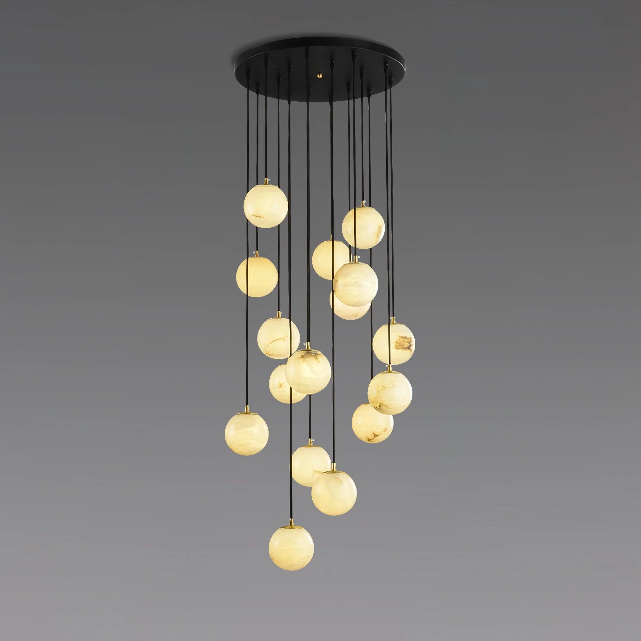 Alabaster Balls Cluster Chandelier - Image 19
