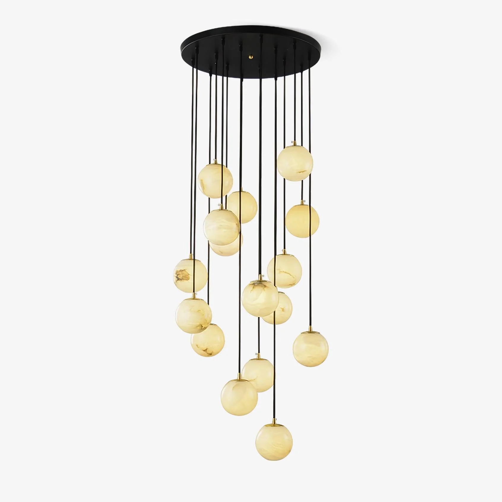 Alabaster Balls Cluster Chandelier - Image 2