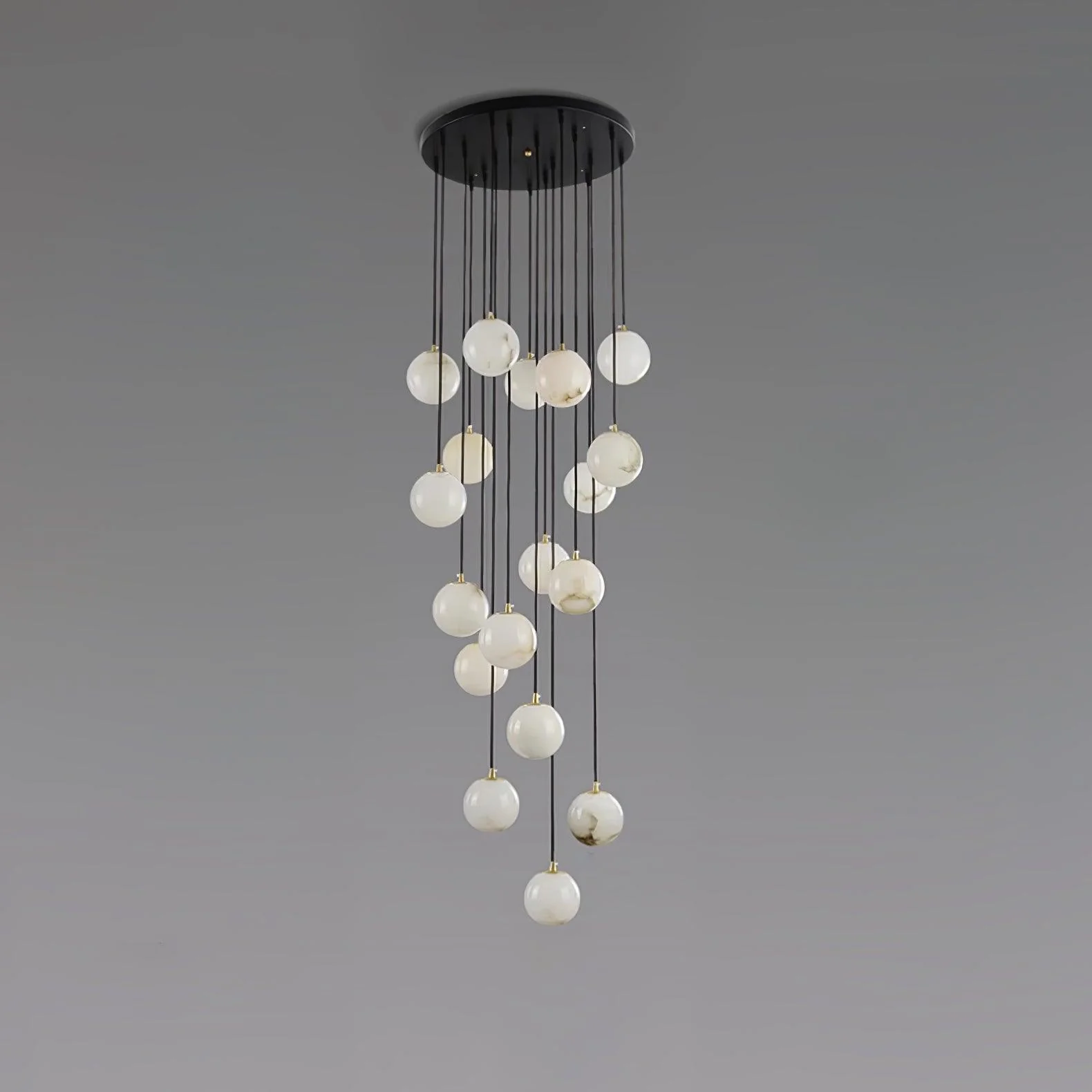 Alabaster Balls Cluster Chandelier - Image 21