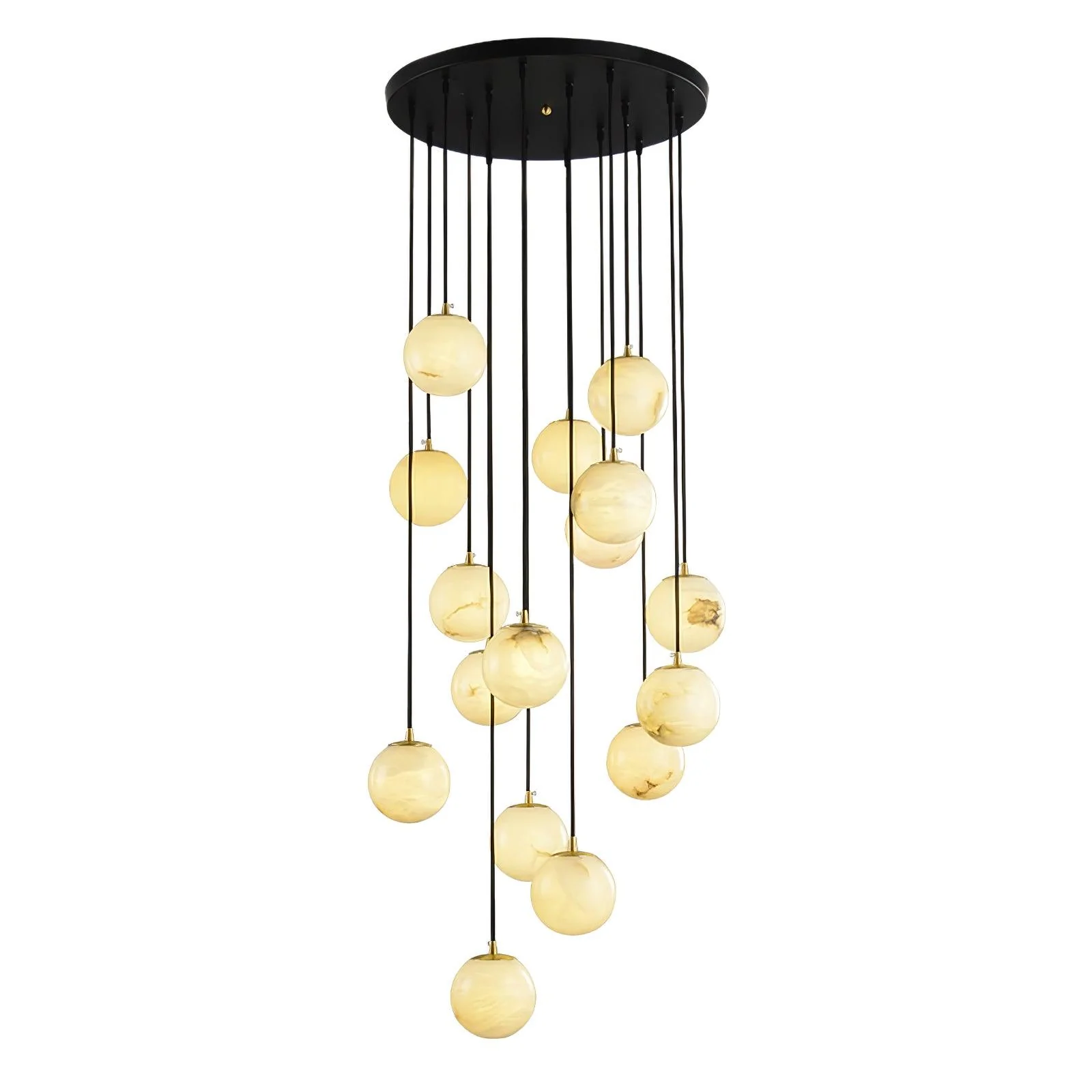 Alabaster Balls Cluster Chandelier - Image 22