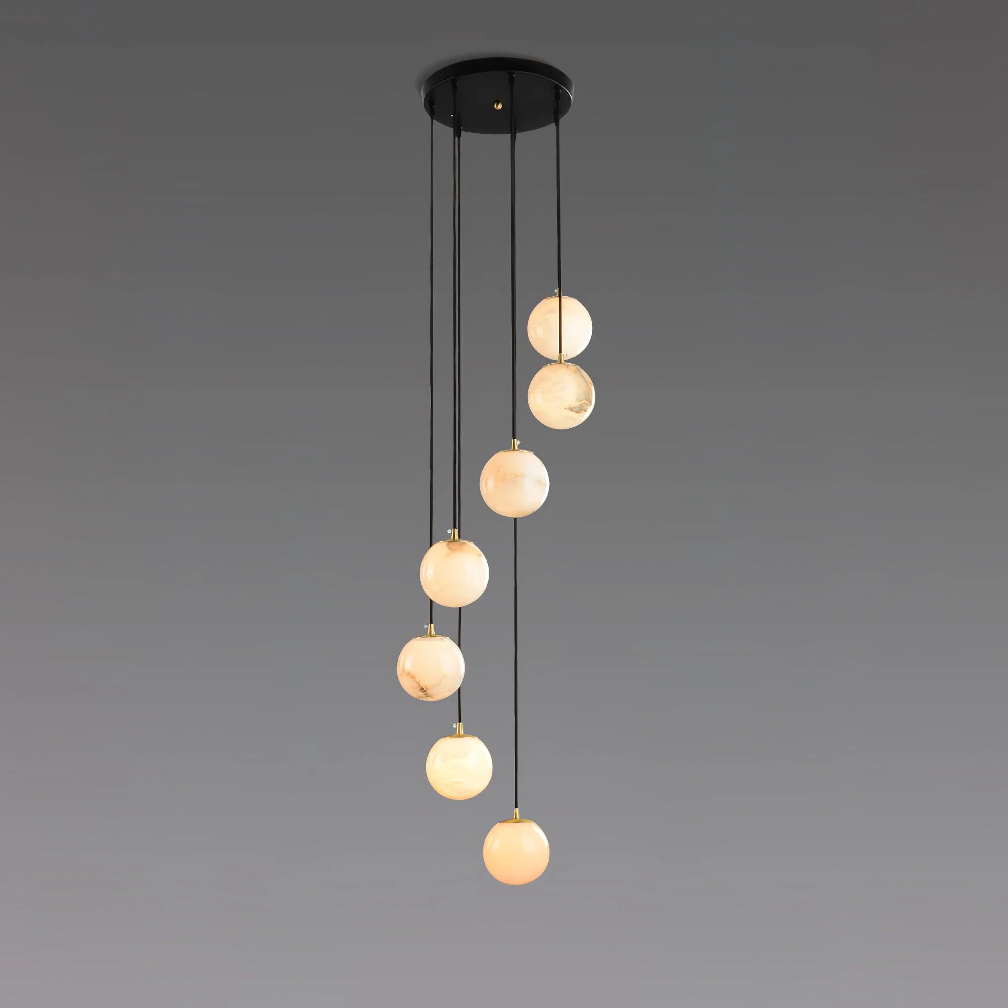 Alabaster Balls Cluster Chandelier - Image 24