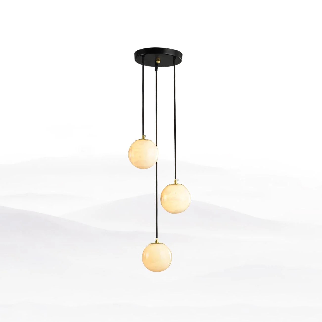 Alabaster Balls Cluster Chandelier - Image 25