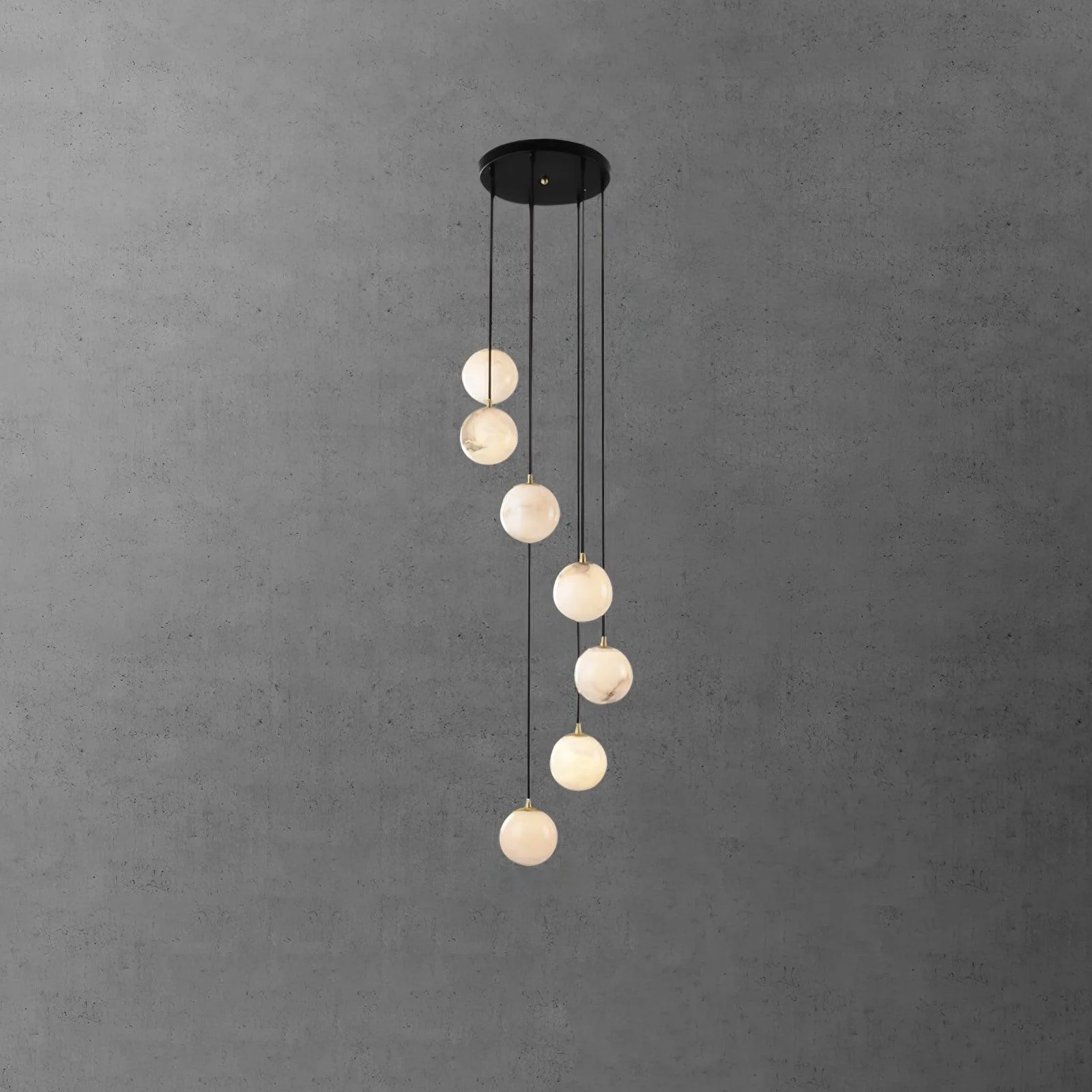 Alabaster Balls Cluster Chandelier - Image 31
