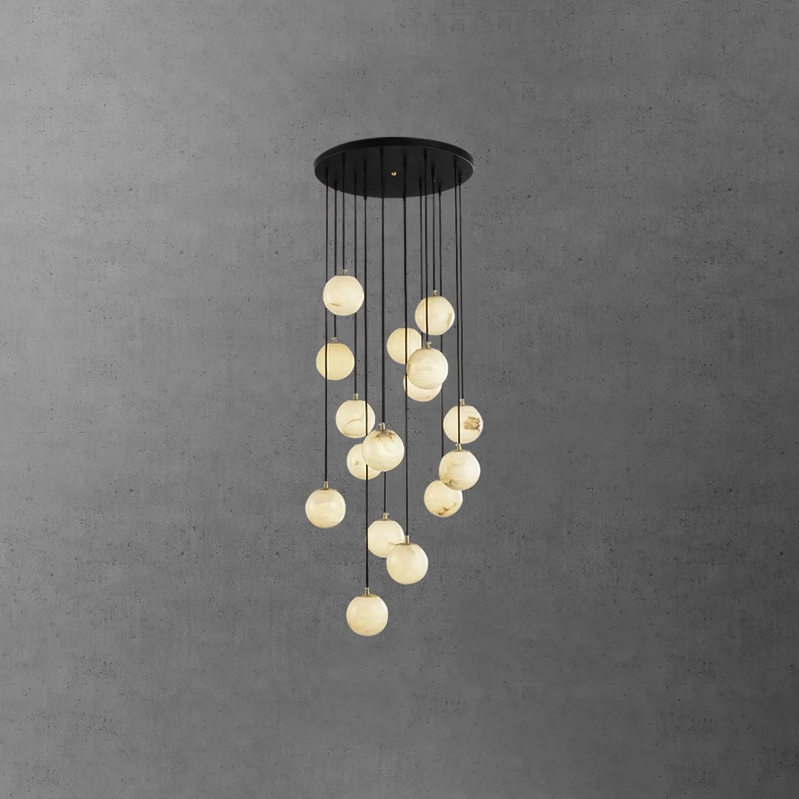 Alabaster Balls Cluster Chandelier - Image 33