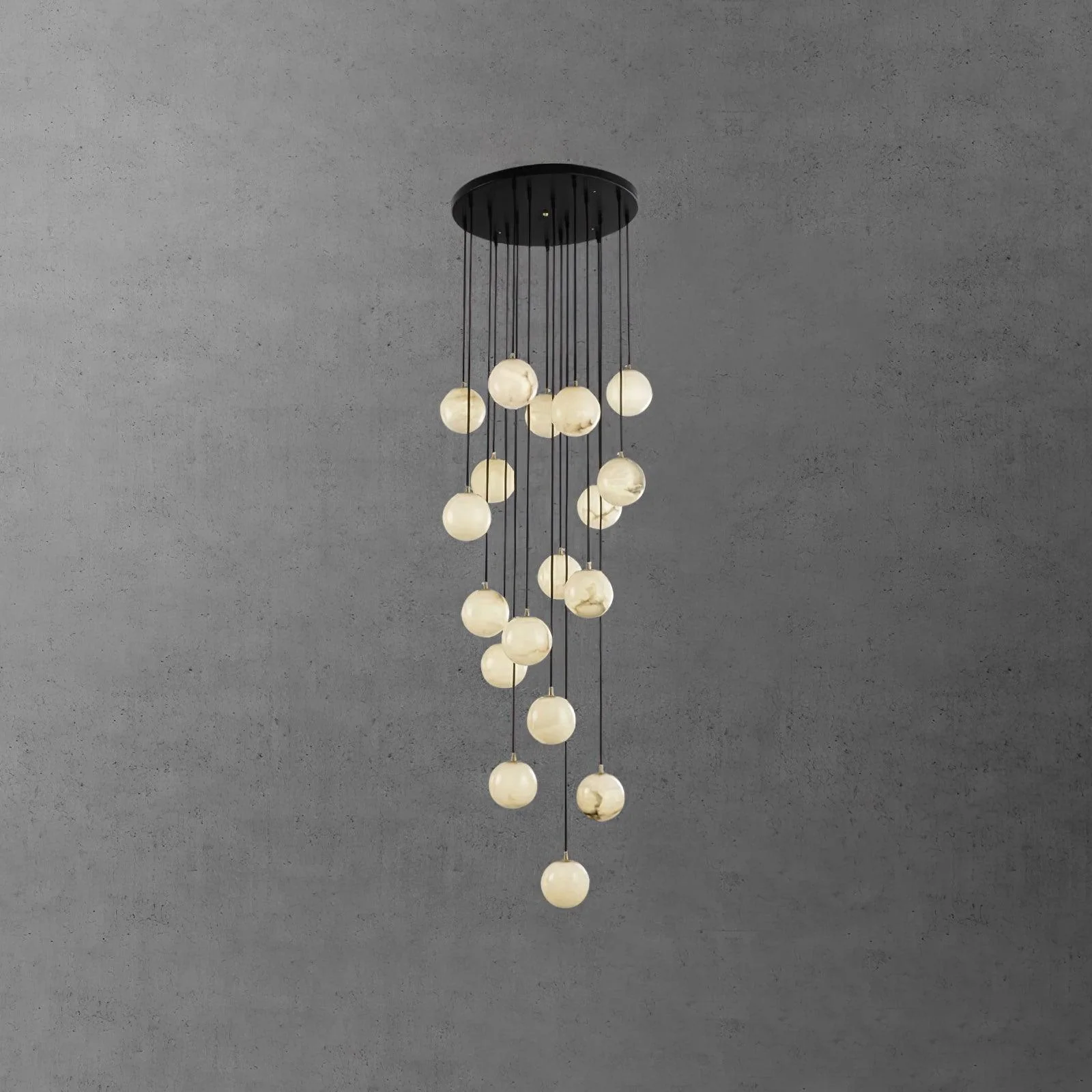 Alabaster Balls Cluster Chandelier - Image 34