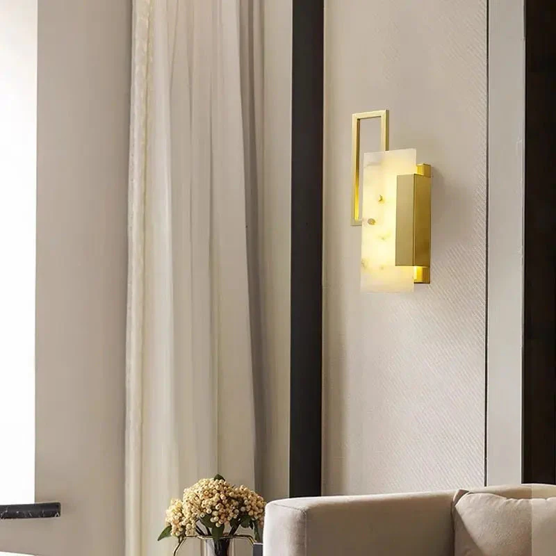 Alabaster Bedroom Wall Sconces Light - Image 3