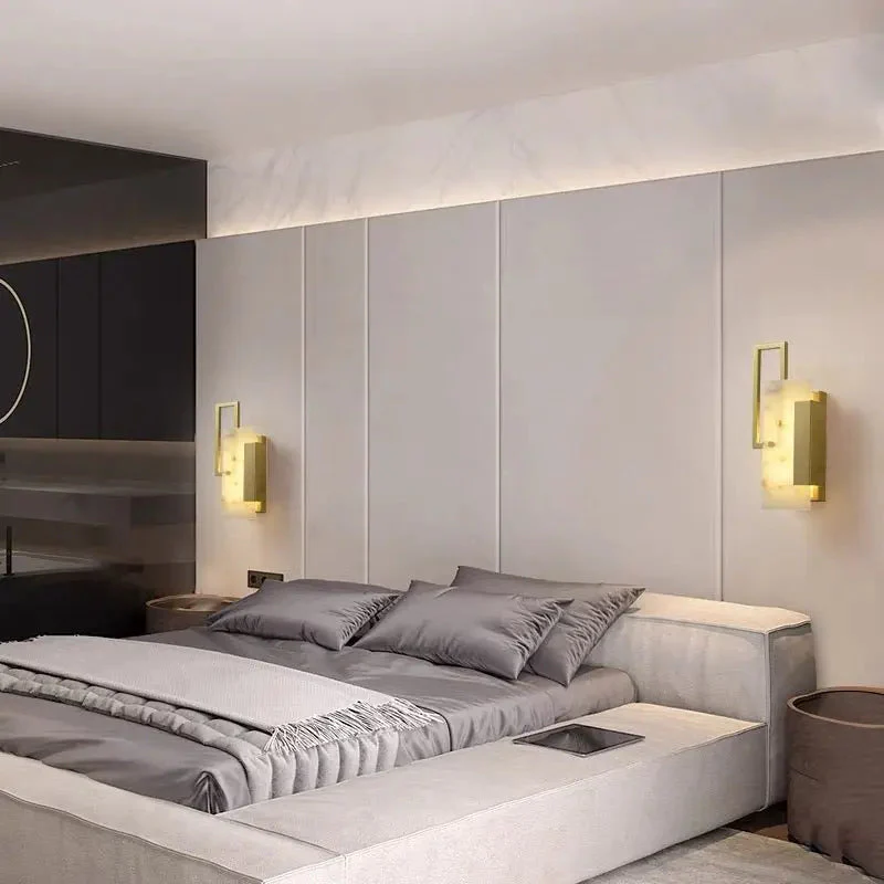 Alabaster Bedroom Wall Sconces Light - Image 8