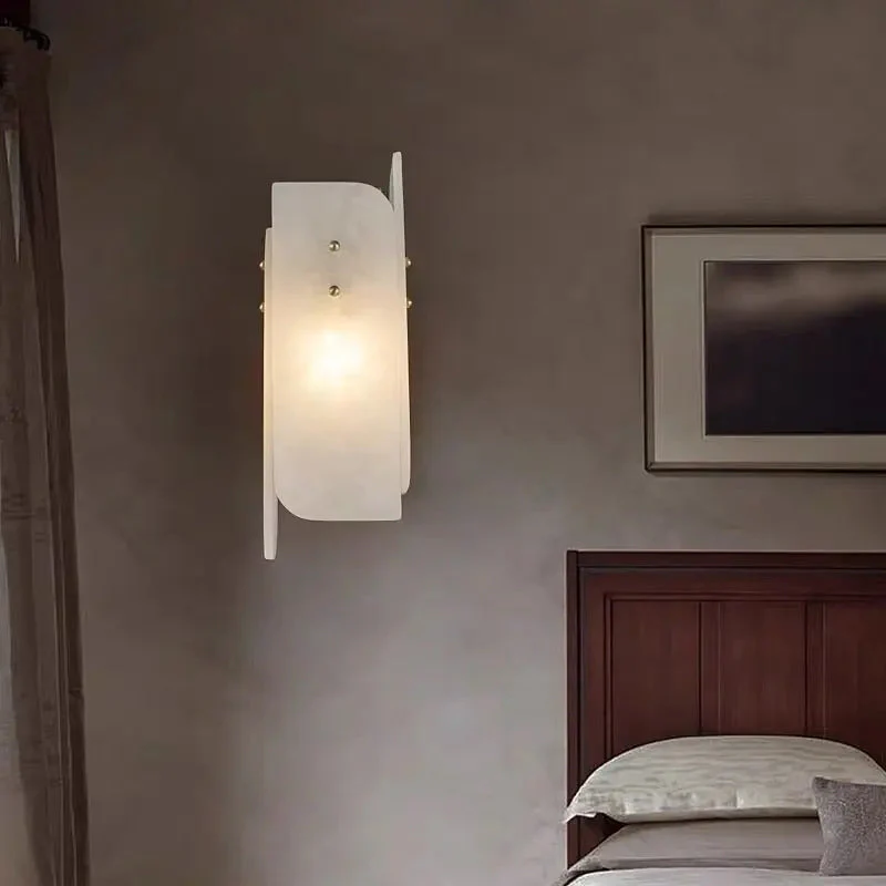 Alabaster Bedroom Wall Sconces Lighting - Image 2