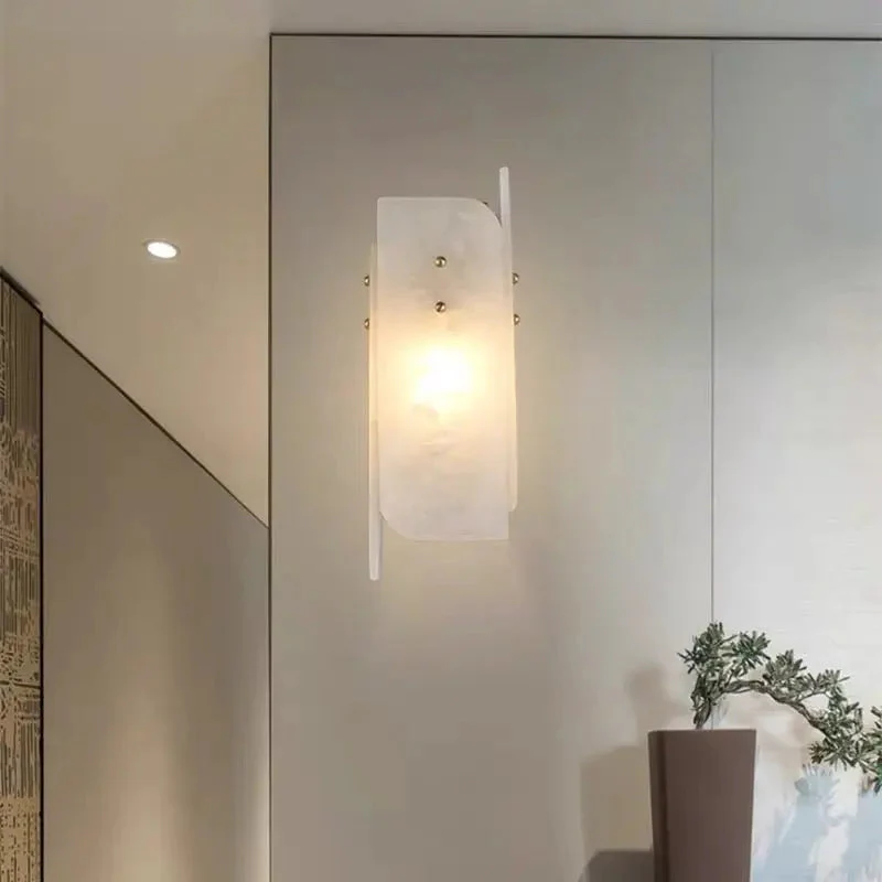Alabaster Bedroom Wall Sconces Lighting - Image 4
