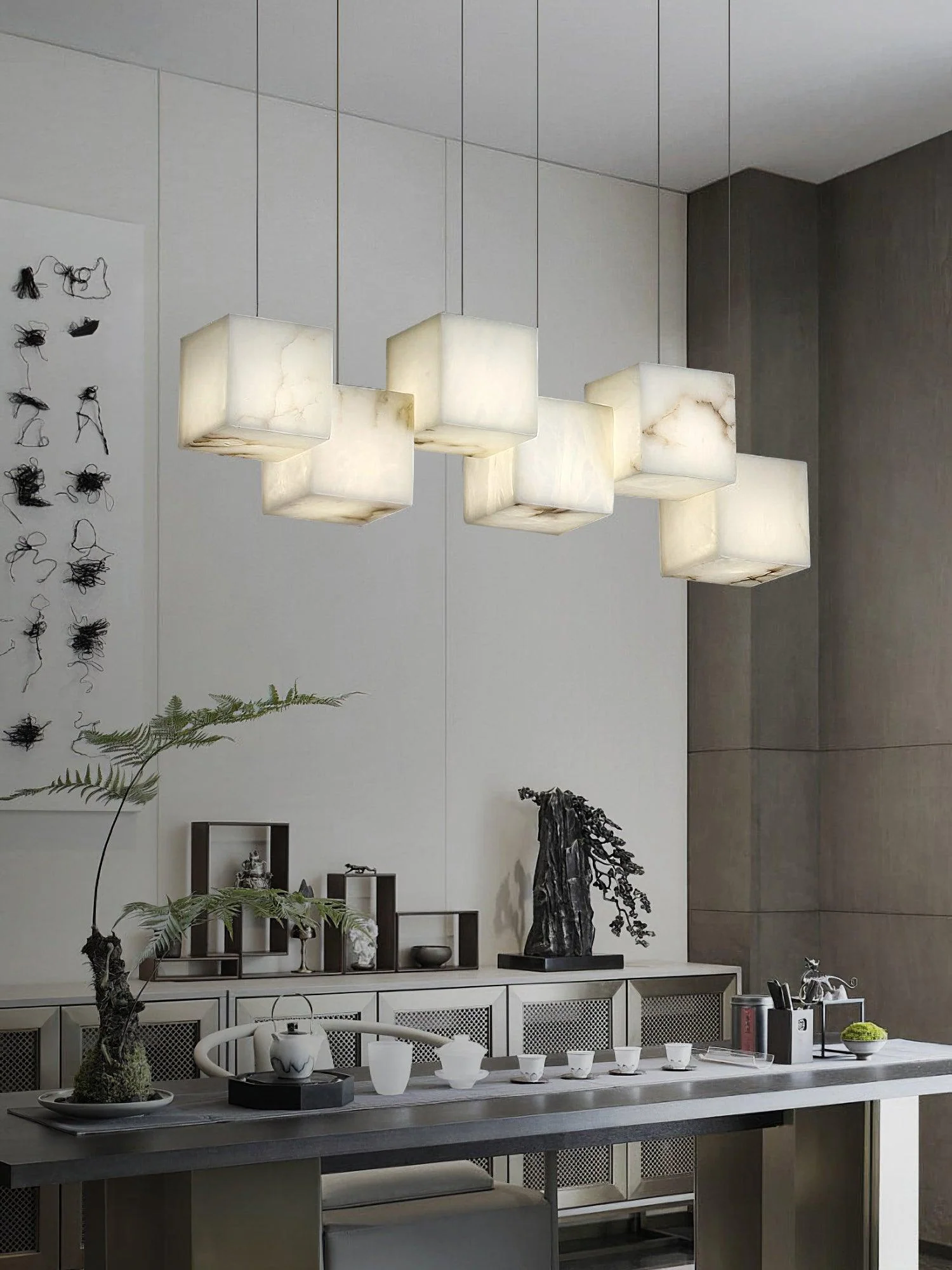 Alabaster Box Pendant Light - Image 10