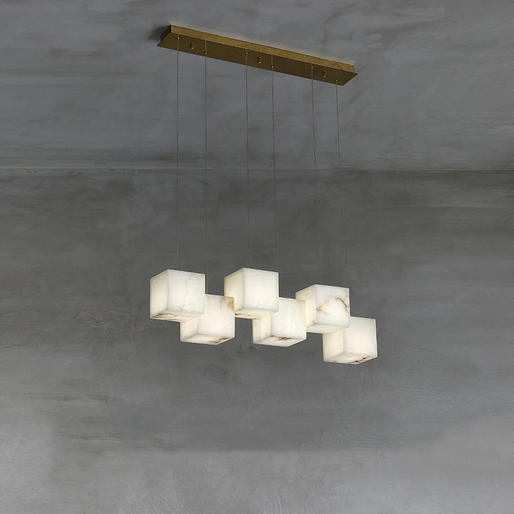 Alabaster Box Pendant Light - Image 26