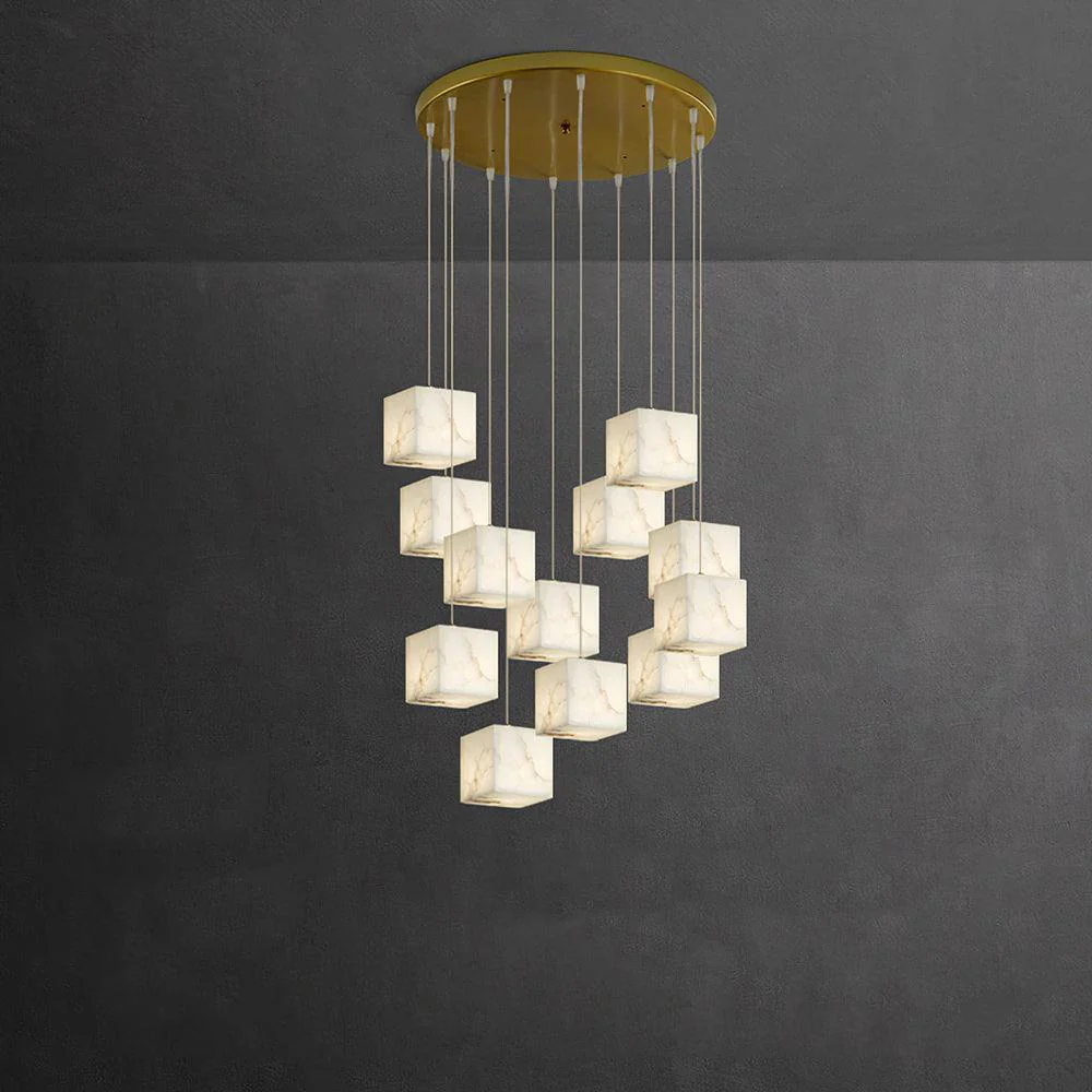 Alabaster Box Pendant Light - Image 29
