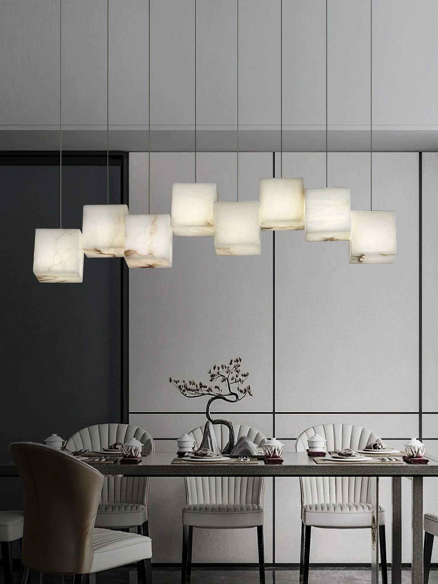 Alabaster Box Pendant Light - Image 7