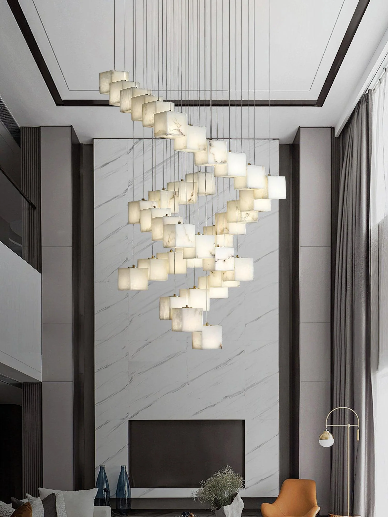 Alabaster Box Pendant Light - Image 8
