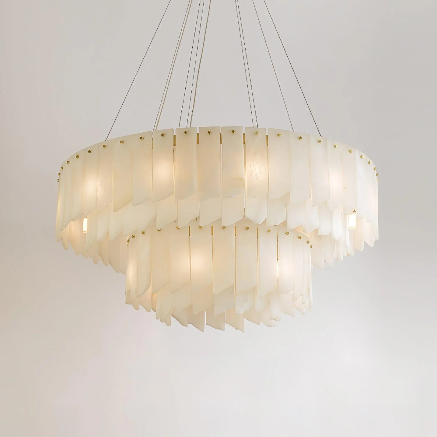 Alabaster Cascade Tiered Chandelier - Image 11