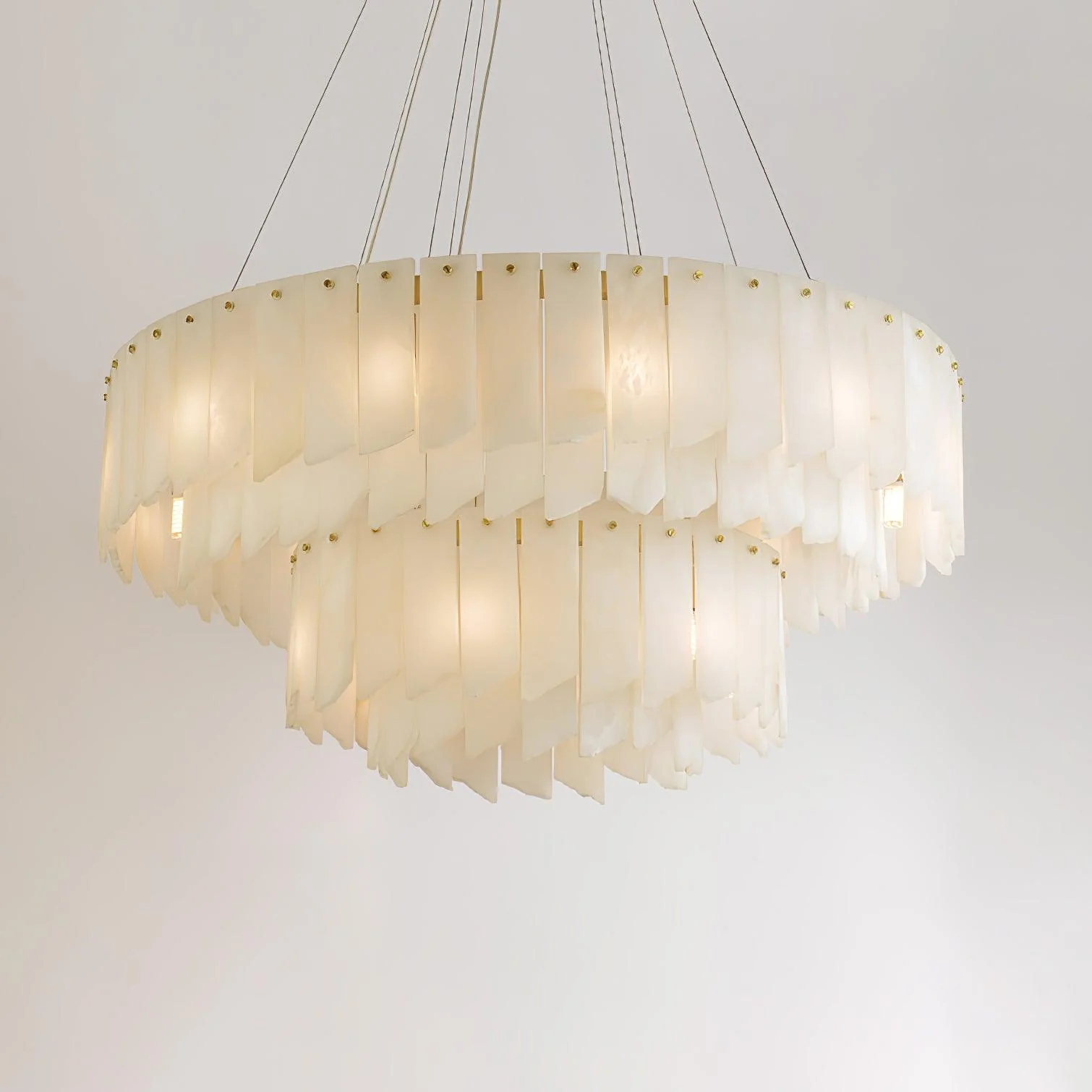 Alabaster Cascade Tiered Chandelier - Image 12