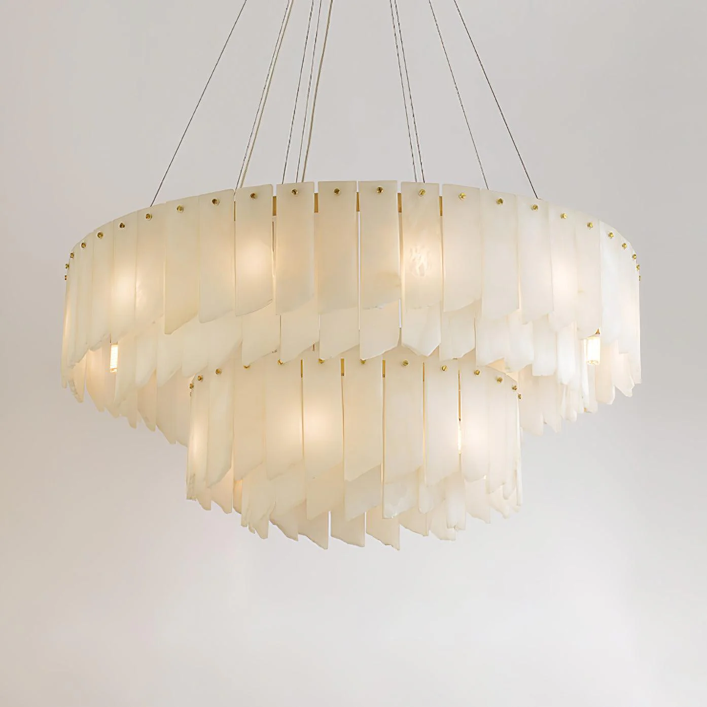 Alabaster Cascade Tiered Chandelier - Image 13