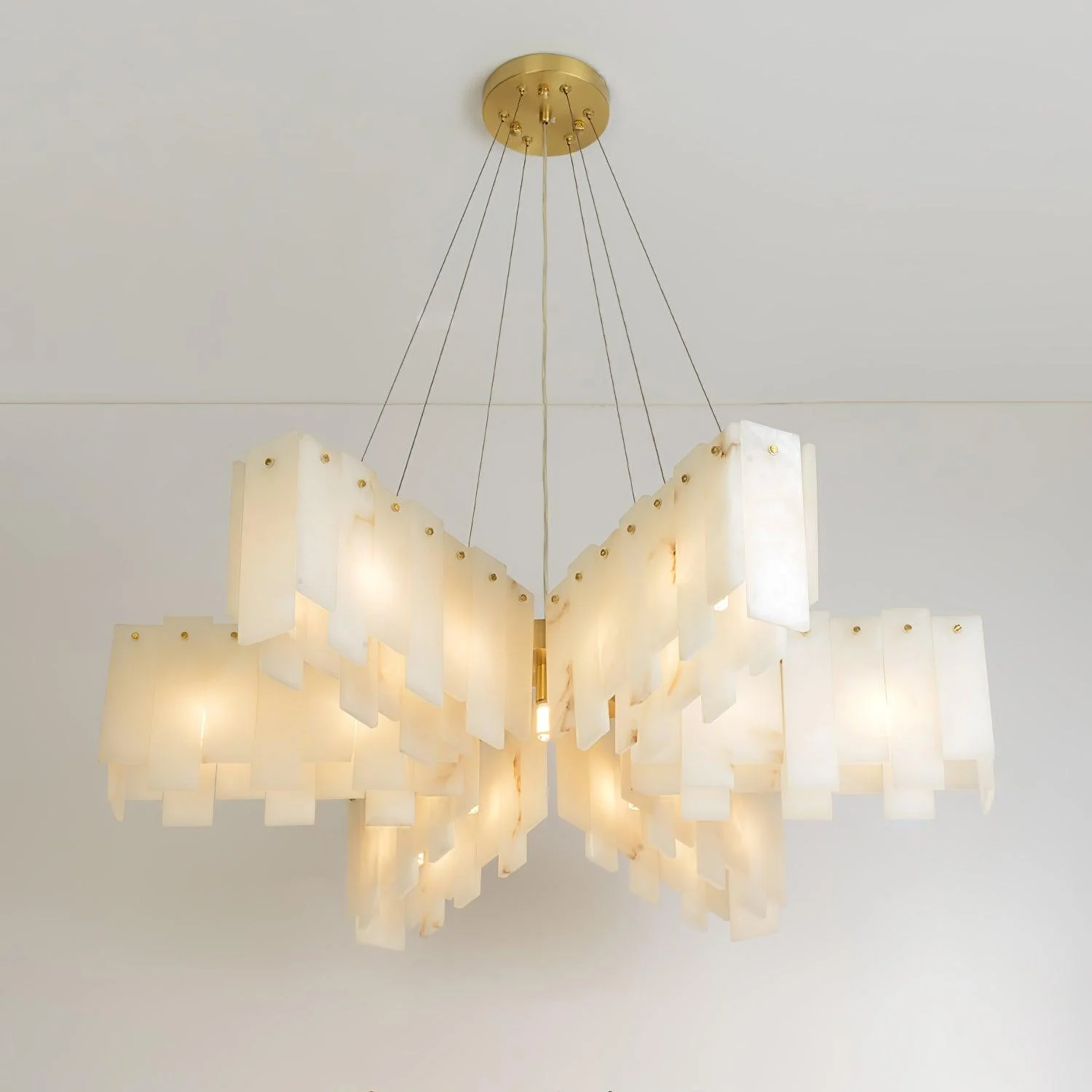 Alabaster Cascade Tiered Chandelier - Image 15