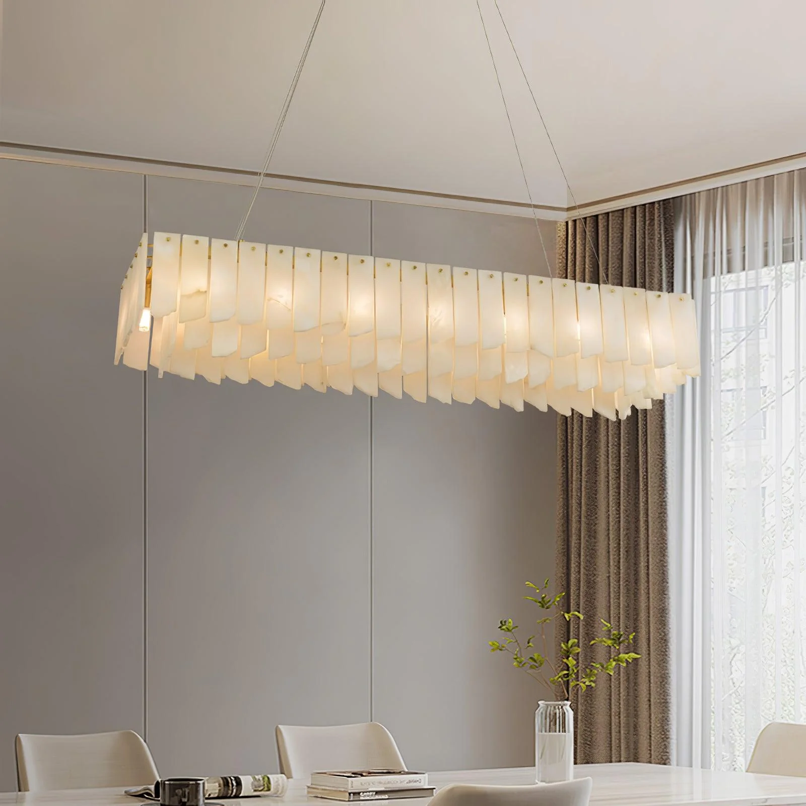Alabaster Cascade Tiered Chandelier - Image 16