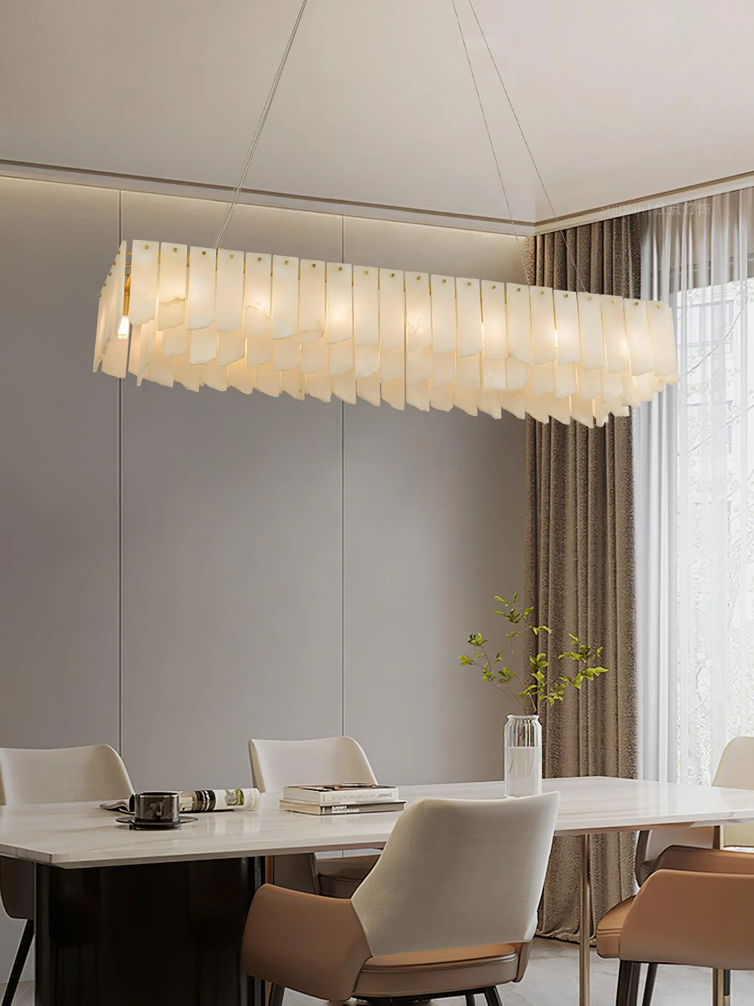Alabaster Cascade Tiered Chandelier - Image 19