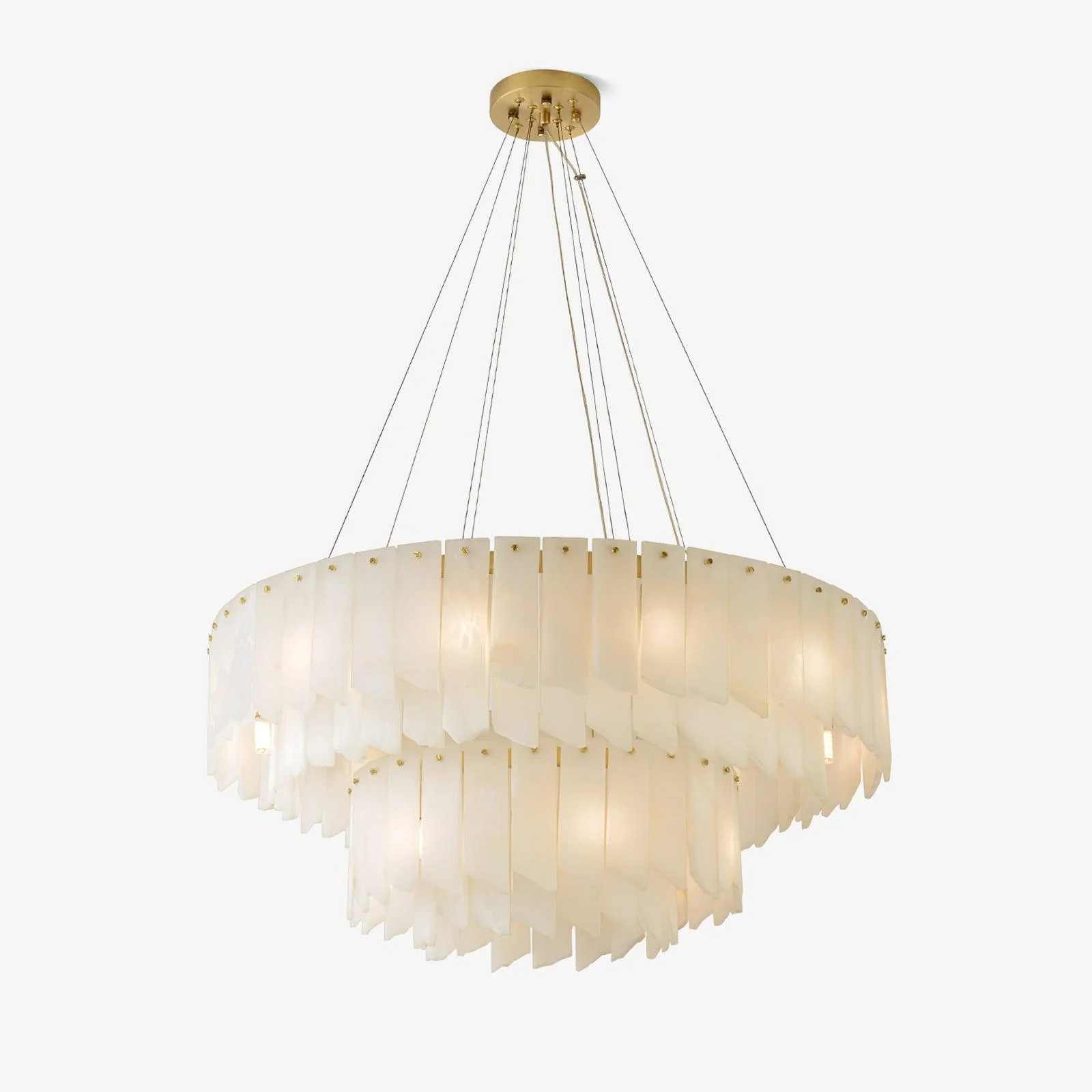 Alabaster Cascade Tiered Chandelier - Image 2