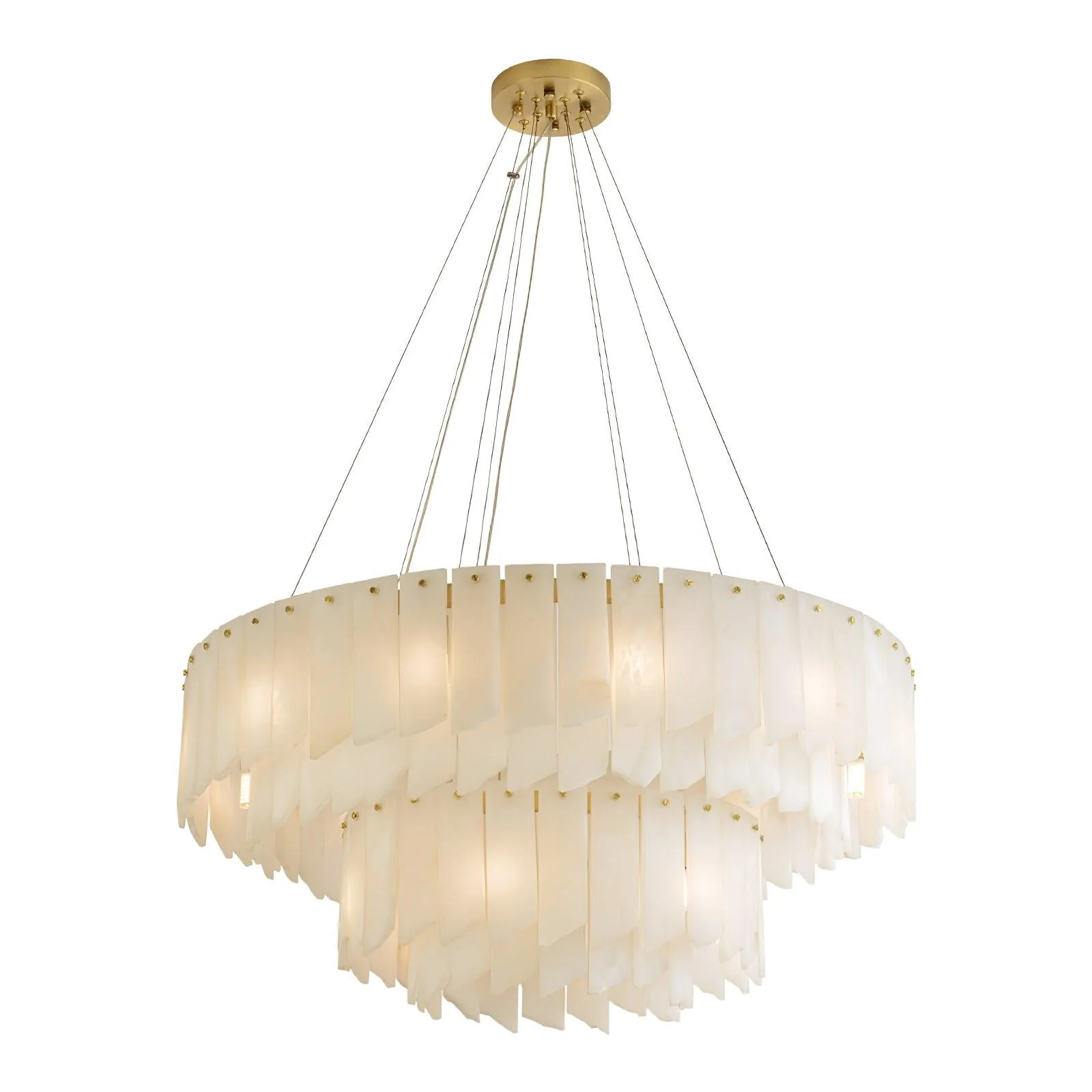 Alabaster Cascade Tiered Chandelier - Image 9