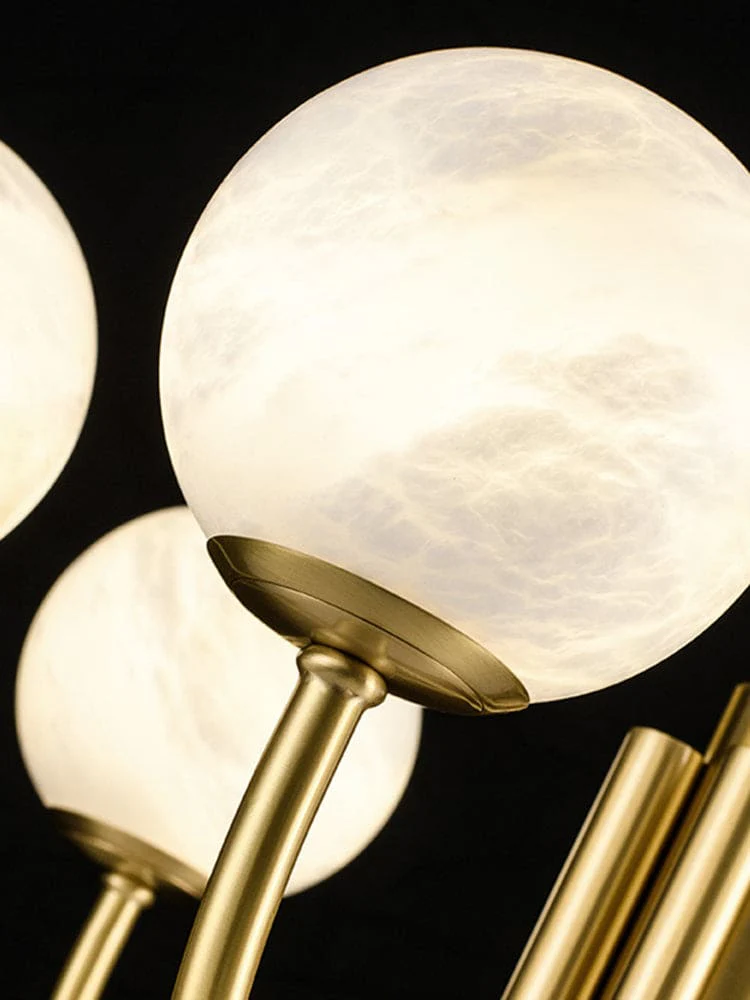 Copper Alabaster Chandelier - Image 3