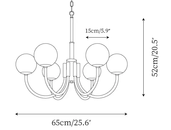 Copper Alabaster Chandelier - Image 5