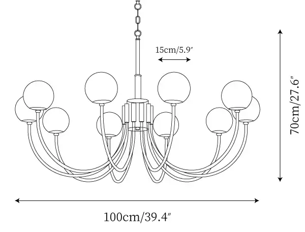 Copper Alabaster Chandelier - Image 7