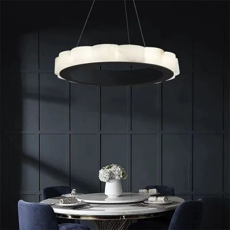 Alabaster Cloudy Chandelier - Image 3