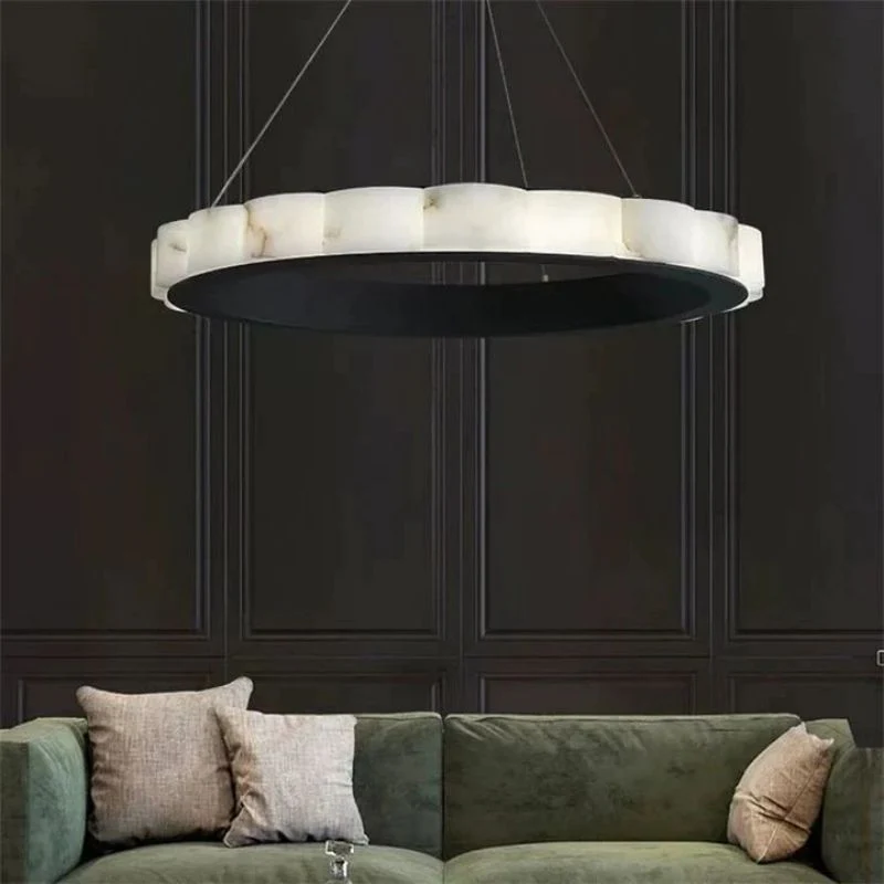 Alabaster Cloudy Chandelier - Image 4