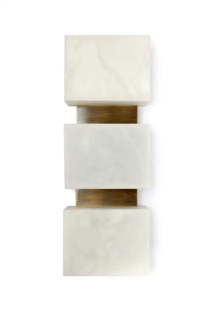 Alabaster Cubes Wall Sconce - Image 4