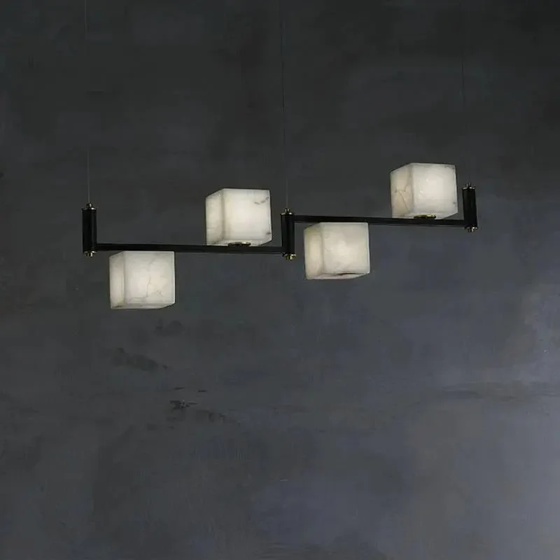 Alabaster Cubic Dining Pendant Chandelier - Image 3