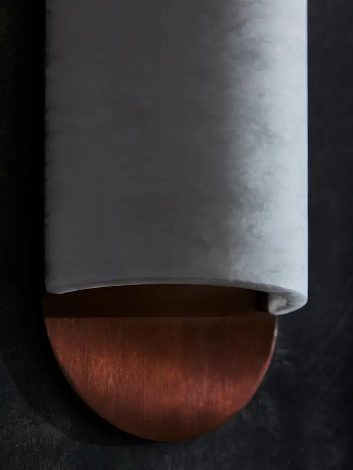 Alabaster Curved and Elongated Wall Sconces - Image 4