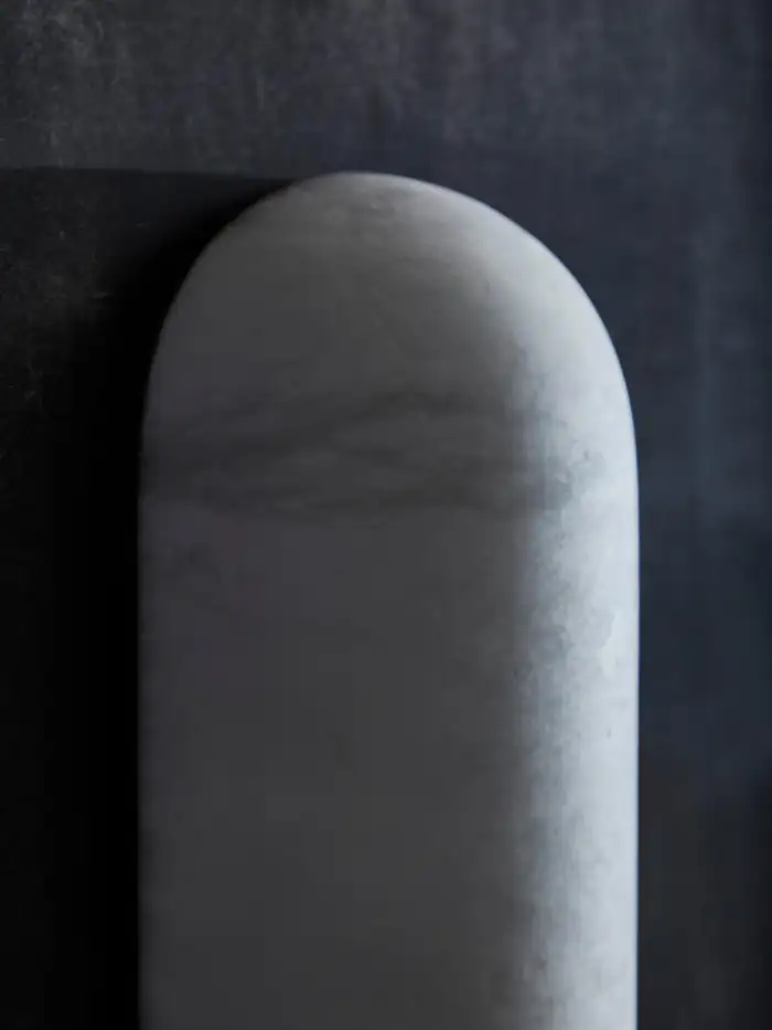 Alabaster Curved and Elongated Wall Sconces - Image 5