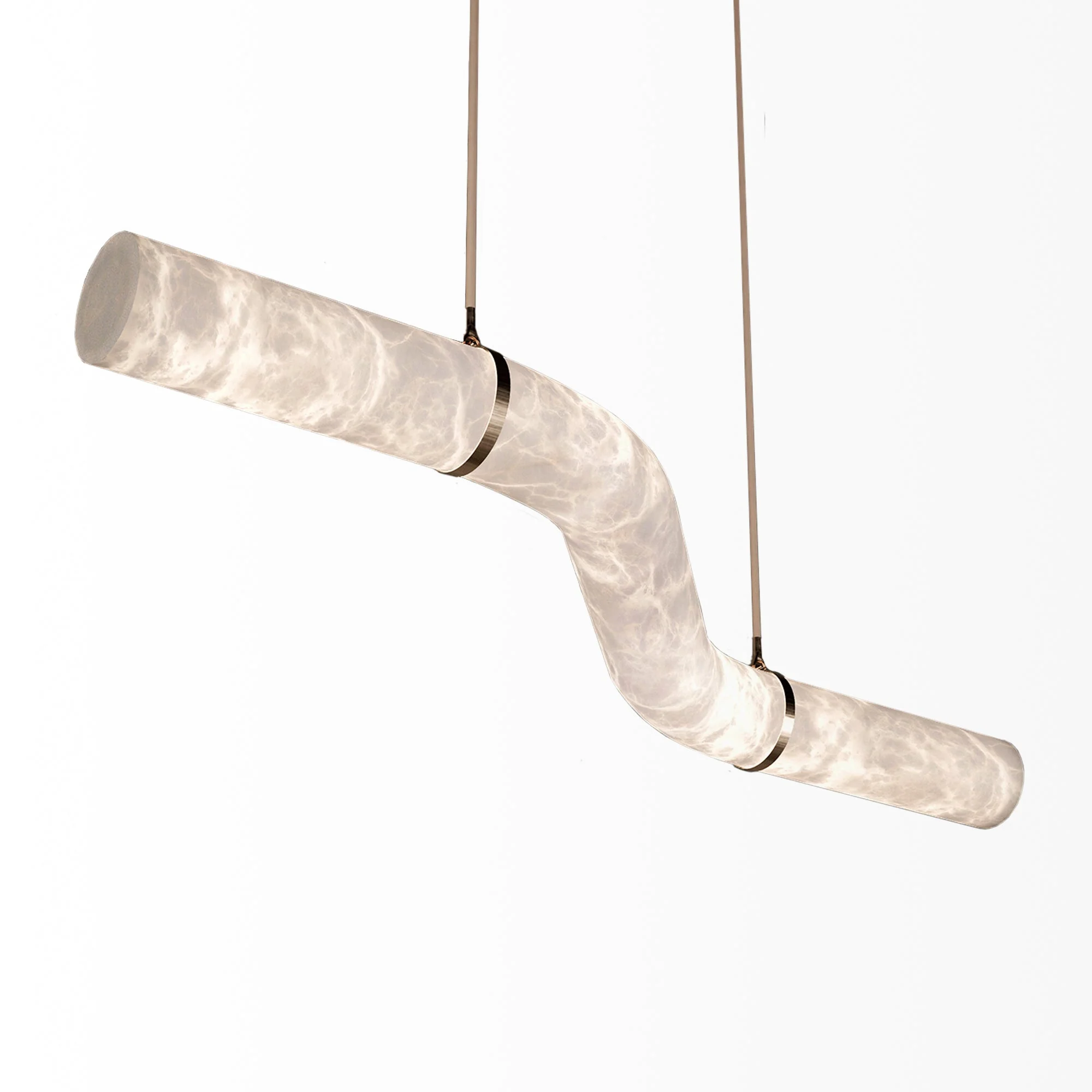 Alabaster Curved Chandelier - Image 12