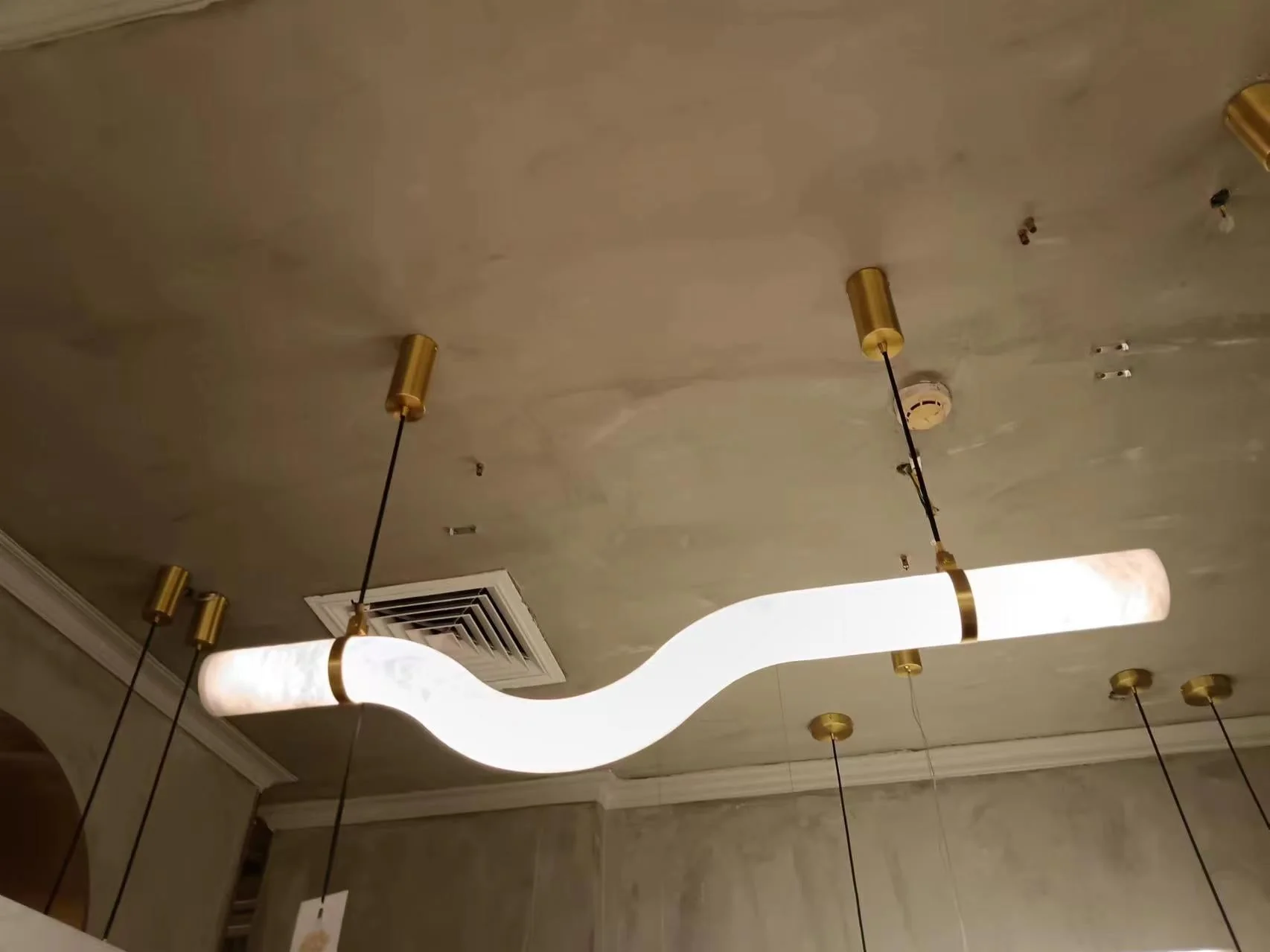 Alabaster Curved Chandelier - Image 14