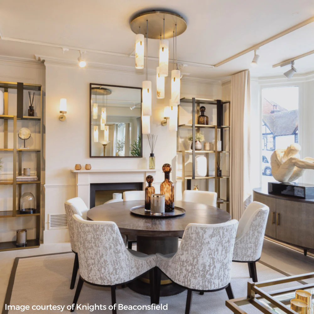 Alabaster Deco Cluster Chandelier - Image 4
