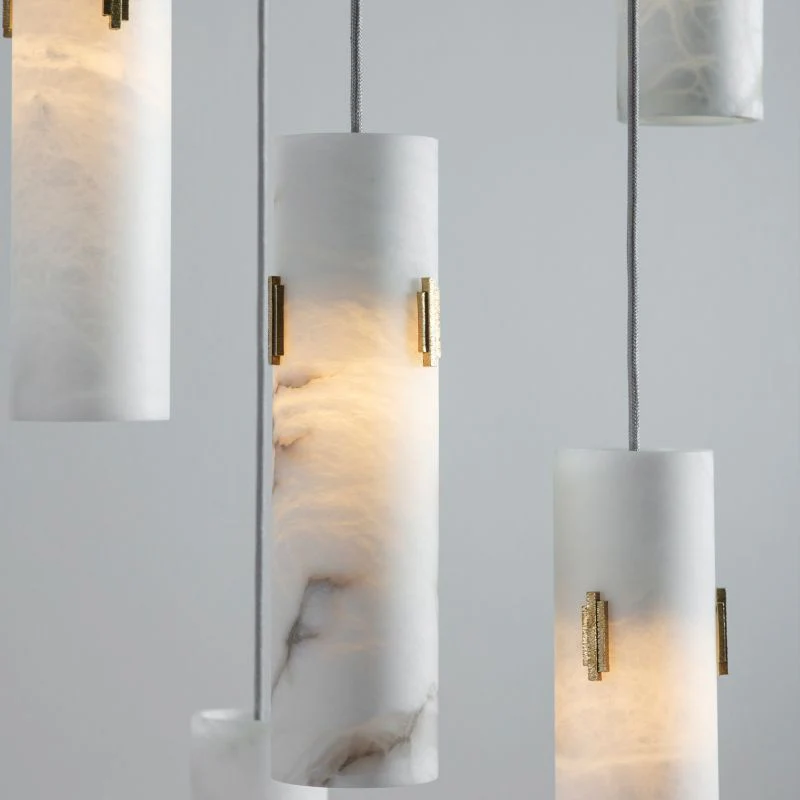 Alabaster Deco Cluster Chandelier - Image 5