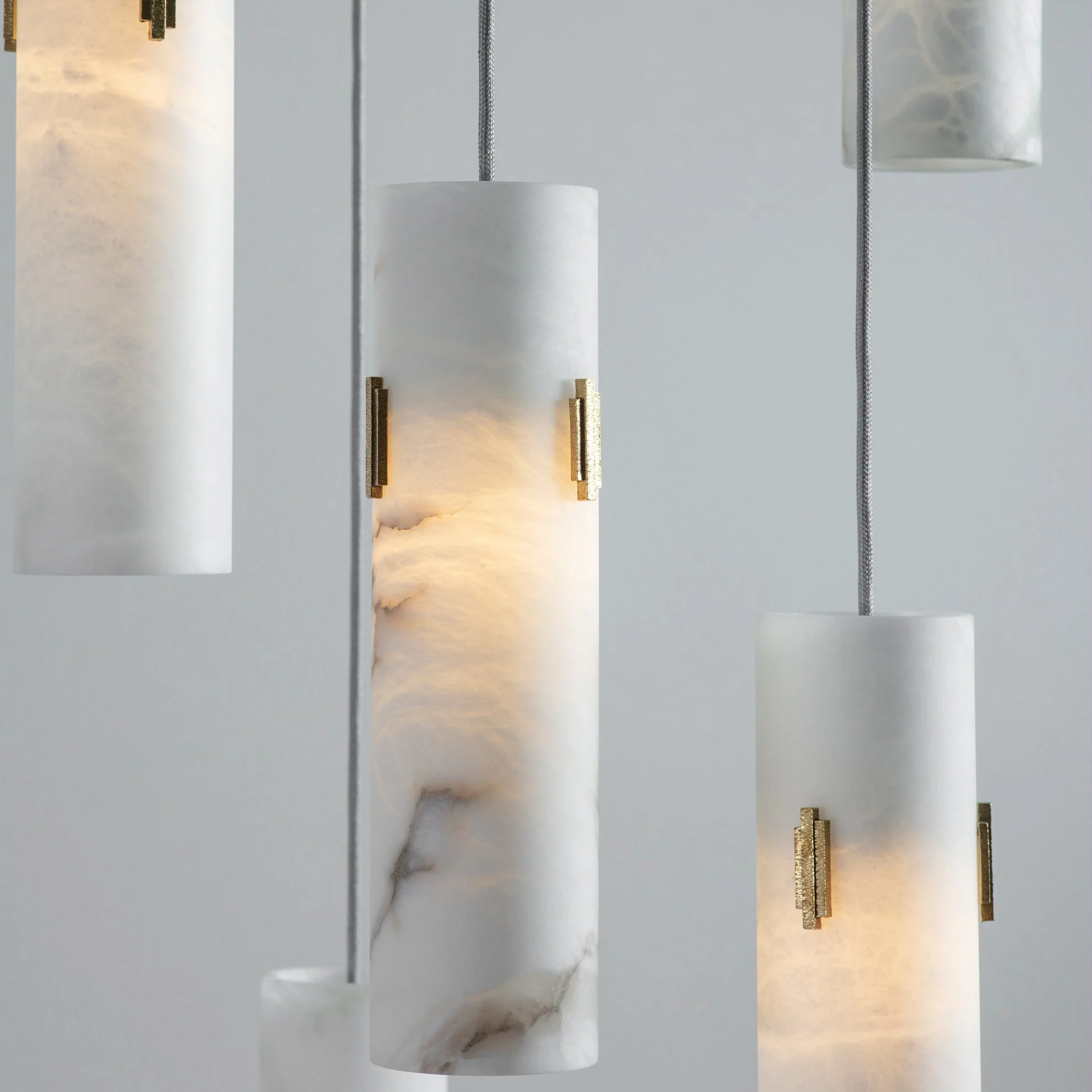 Alabaster Deco Cluster Chandelier - Image 7