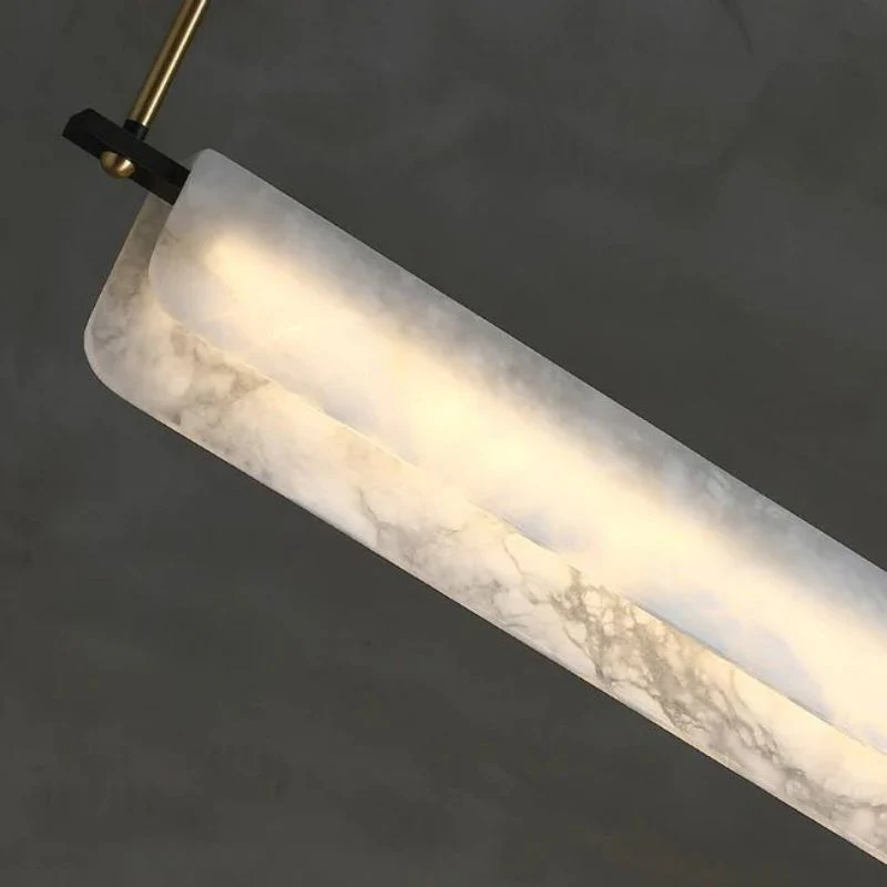 Alabaster Dining Linear Chandelier 39" - Image 2