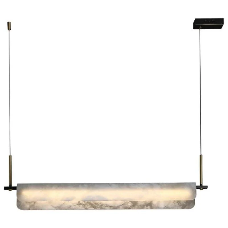 Alabaster Dining Linear Chandelier 39" - Image 4