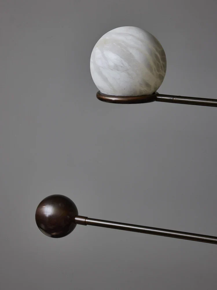 Alabaster Double Pendulum Chandelier - Image 5