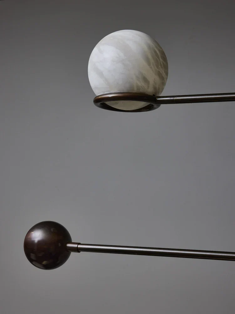 Alabaster Double Pendulum Chandelier - Image 9