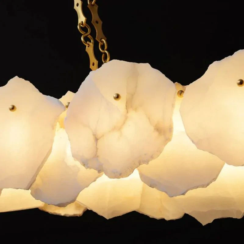 Alabaster Flakes Linear Chandelier- Chain - Image 7
