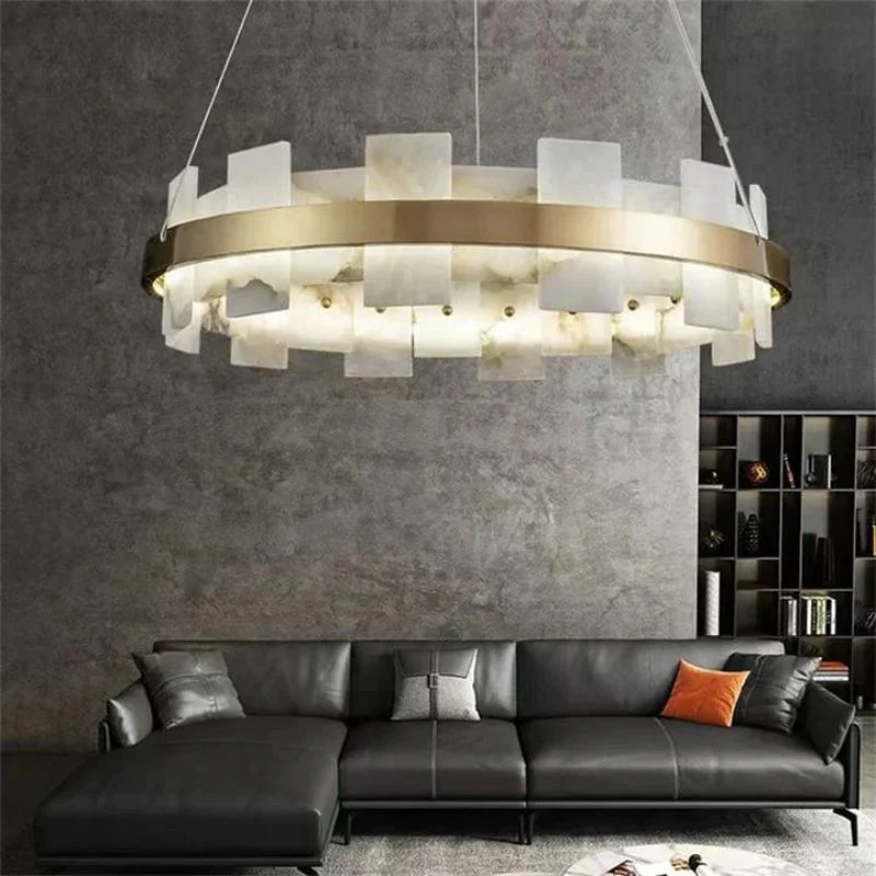Alabaster Flakes Round/Oval Chandelier - Image 2